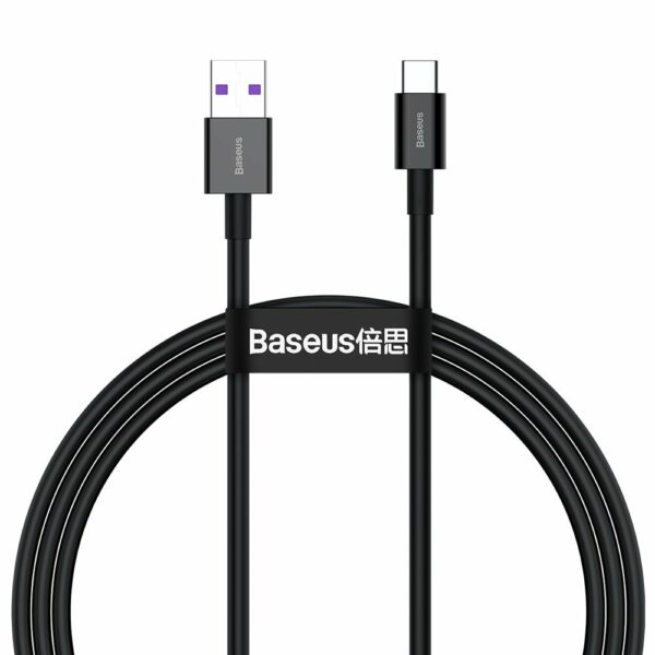 CABLU alimentare si date Baseus Superior, Fast Charging Data Cable pt. smartphone, USB la USB Type-C 66W, 1m, negru „CATYS-01” (timbru verde 0.08 lei) – 6953156205499