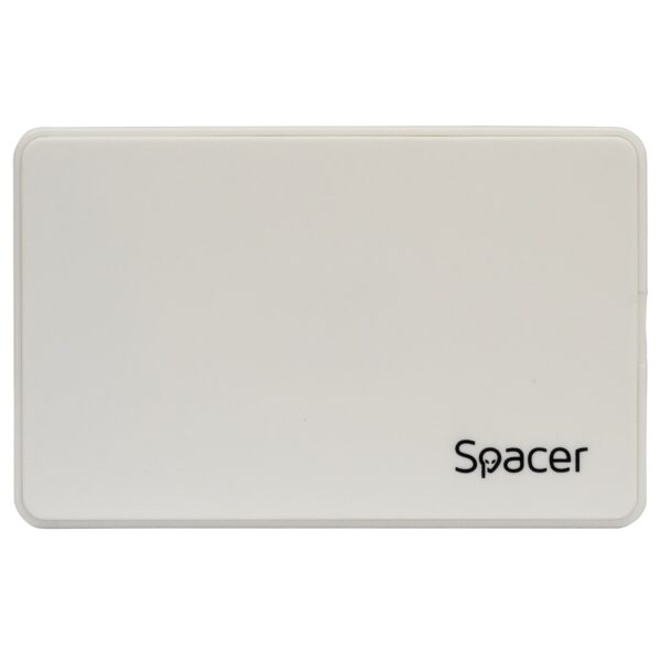 RACK extern SPACER, pt HDD/SSD, 2.5 inch, S-ATA, interfata PC USB 3.0, Husa piele sintetitca, plastic, Alb, „SPR-25612W” (timbru verde 0.8 lei)