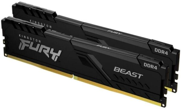 Memorie DDR Kingston – gaming DDR4 32 GB, frecventa 2666 MHz, 16 GB x 2 module, radiator, „KF426C16BB1K2/32”