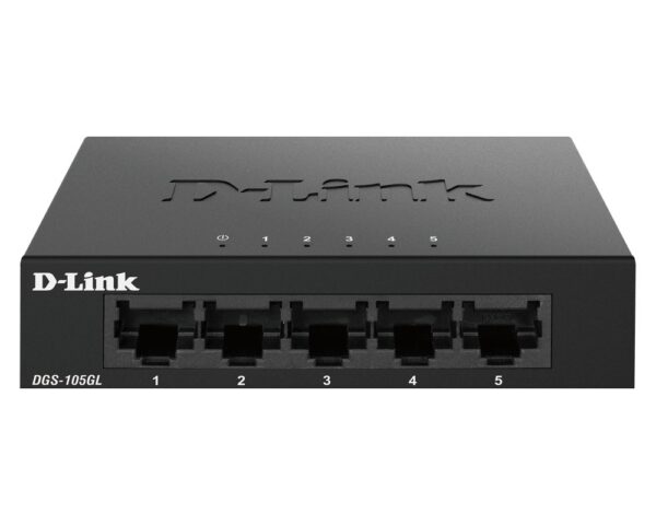 SWITCH D-Link 5 porturi Gigabit, carcasa metalica, „DGS-105GL” (timbru verde 2 lei)