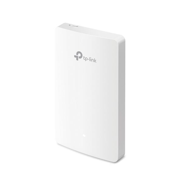 ACCESS POINT TP-LINK wireless 1200Mbps Dual Band, 4 x port Gigabit, 2 antene interne, alimentare 802.3af/802.3at PoE, montare pe perete „EAP235-Wall” (timbru verde 0.8 lei)