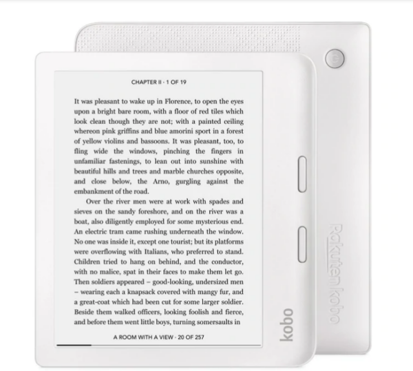 Kobo N418-KU-WH-K-EP Libra 2 e-Book Reader E Ink Carta 1200 touchscreen 7 inch 1680 xxxx 1264 White, „N418-KU-WH-K-EP” (timbru verde 0.80 lei)