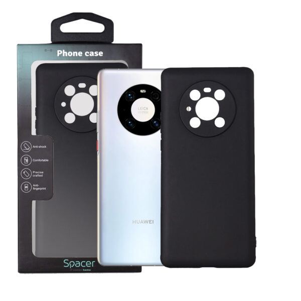Husa Huawei telefon Mate 40 Pro, negru, tip back cover, material flexibil TPU, „SPPC-HU-MT-40P-TPU”