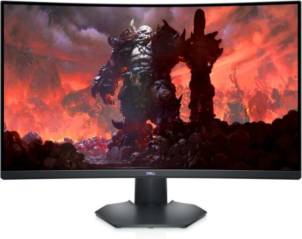 MONITOR Dell 31.5 inch, Gaming, VA, WQHD (2560 x 1440), Wide | curbat, 350 cd/mp, 1 ms, HDMI x 2 | DisplayPort, „S3222DGM” (timbru verde 7 lei)