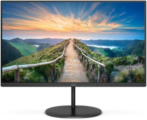 MONITOR AOC – gaming 27 inch, home | office, IPS, 4K UHD (3840 x 2160), Wide, 350 cd/mp, 4 ms, HDMI x 2 | DisplayPort, „U27V4EA” (timbru verde 7 lei)