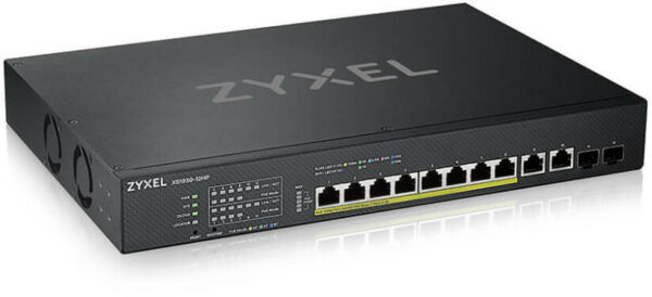 SWITCH. PoE ZyXel, port Gigabit/10000 x 8, SFP SFP+ x 2, managed, „XS1930-12HP-ZZ0101F” (timbru verde 2 lei)