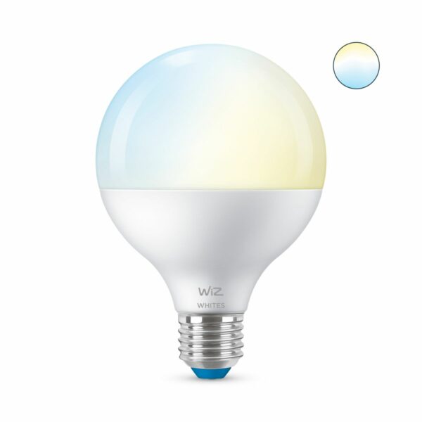 BEC smart LED Philips, soclu E27, putere 11W, forma sferic, lumina toate nuantele de alb, alimentare 220 – 240 V, „000008718699786335” (timbru verde 0.45 lei)