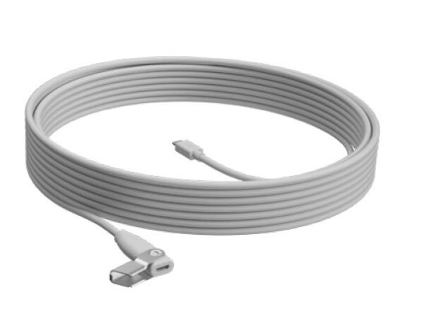 LOGITECH EXTENTION CABLE for Rally Mic Pod WHITE 10M – WW, „952-000047” (timbru verde 0.18 lei)