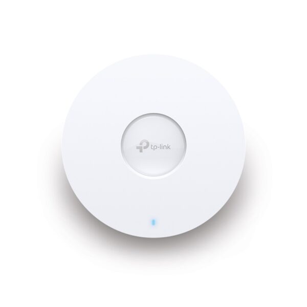 ACCESS POINT TP-LINK wireless AX1800 Mbps dual band, 1 port Gigabit, 4 antene interne, IEEE802.3at PoE, WiFi 6, montare pe tavan/perete „EAP610” (timbru verde 0.8 lei)