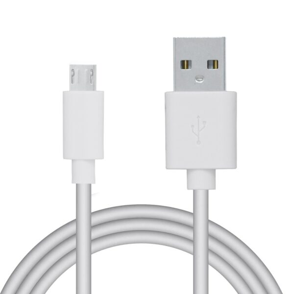 CABLU alimentare si date SPACER, pt. smartphone, USB 2.0 (T) la Micro-USB 2.0 (T), PVC, Retail pack, 1m, White,  „SPDC-MICRO-PVC-W-1.0” (timbru verde 0.08 lei)