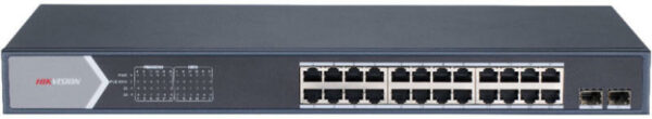 SWITCH. PoE Hikvision, port Gigabit x 24, SFP SFP x 2, rackabil, carcasa metalica, „DS-3E0526P-E/M” (timbru verde 2 lei)