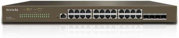 SWITCH Tenda, Gigabit x 24, SFP x 4, managed, „TEG3328F” (timbru verde 2 lei)