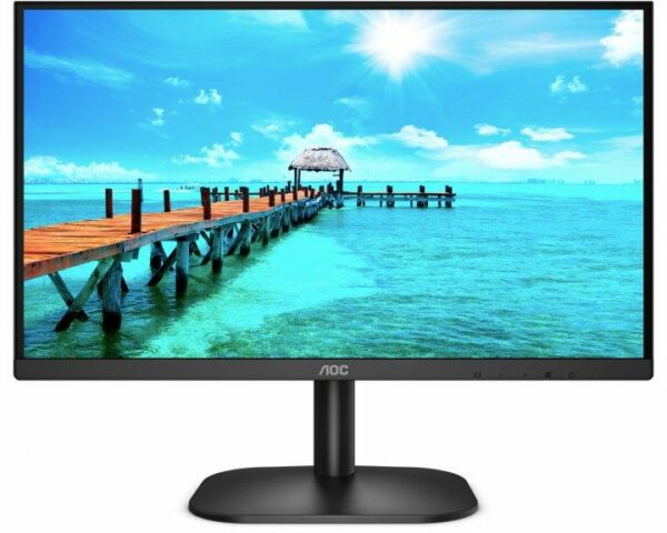 MONITOR AOC 21.5 inch, home | office, VA, Full HD (1920 x 1080), Wide, 200 cd/mp, 4 ms, HDMI | VGA | DVI, „22B2DA” (timbru verde 7 lei)