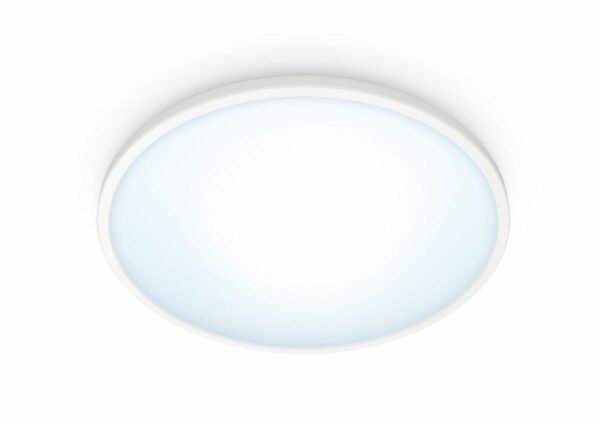 Plafoniera LED inteligenta WiZ SuperSlim, „000008719514338012” (timbru verde 2.00 lei)