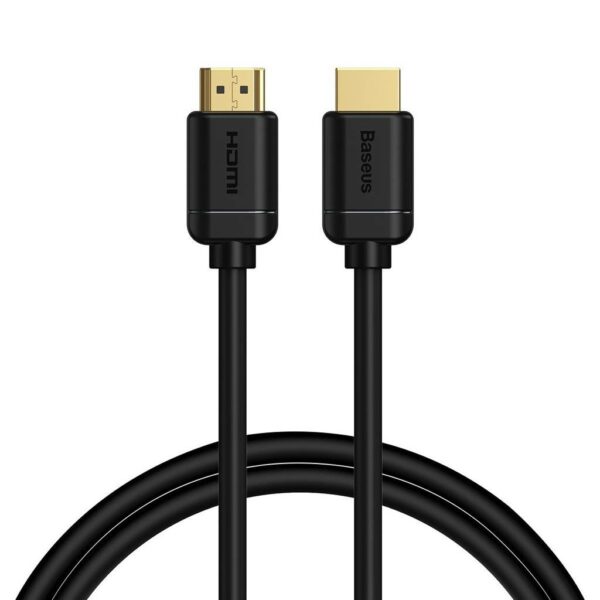 CABLU video Baseus HD Series, HDMI (T) la HDMI (T), rezolutie maxima 4K UHD (3840 x 2160) la 60 Hz, conectori auriti, 2m, negru „CAKGQ-B01” (timbru verde 0.8 lei) – 6953156222526