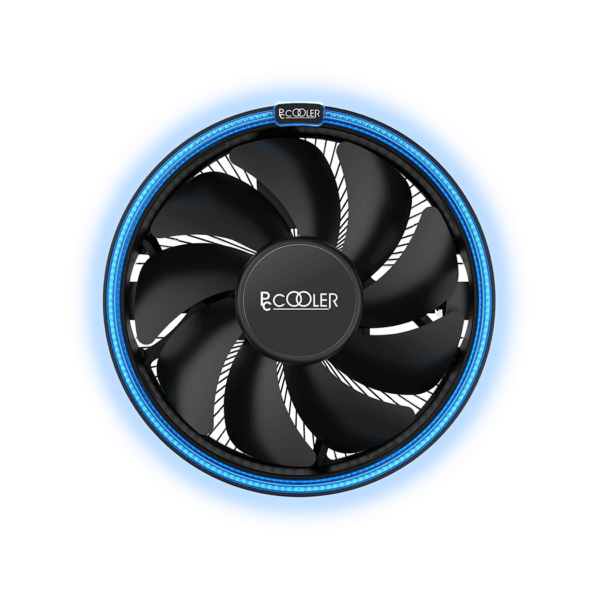 COOLER PCCOOLER, skt. universal, racire cu aer, vent. 120 mm x 1, 1800 rpm, blue LED „E126M B” (timbru verde 0.8 lei)