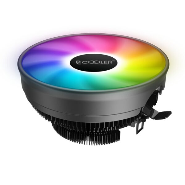 COOLER PCCOOLER, skt. universal, racire cu aer, vent. 120 mm x 1, 1800 rpm, fixed LED RGB „E126M PRO” (timbru verde 0.8 lei)