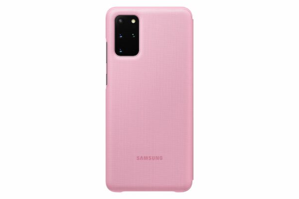 HUSA Smartphone Samsung, pt Galaxy S20+, tip smart book cover, poliuretan, Smart LED View, roz, „EF-NG985PPEGEU”