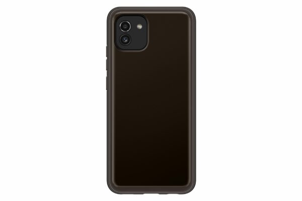 HUSA Smartphone Samsung, pt Galaxy A03, tip back cover (protectie spate), TPU, ultrasubtire, negru, „EF-QA036TBEGEU”