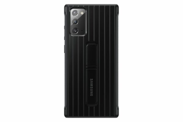 HUSA Smartphone Samsung, pt Galaxy Note 20, tip back cover (protectie spate), policarbonat | poliuretan, Protective Standing Cover, negru, „EF-RN980CBEGEU”