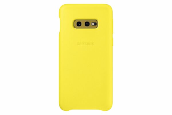 HUSA Smartphone Samsung, pt Galaxy S10E, tip back cover (protectie spate), piele, ultrasubtire, galben, „EF-VG970LYEGWW”