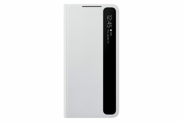 HUSA Smartphone Samsung, pt Galaxy S21+, tip smart book cover, poliuretan, Smart LED View, gri, „EF-ZG996CJEGEE”