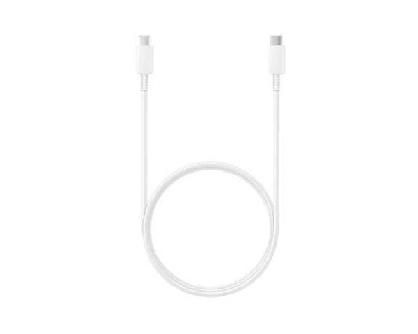 CABLU alimentare smartphone Samsung, USB Type-C (T) la USB Type-C (T), cauciuc, lungime 1 m, alb, „EP-DN975BWEGWW” (timbru verde 0.08 lei)