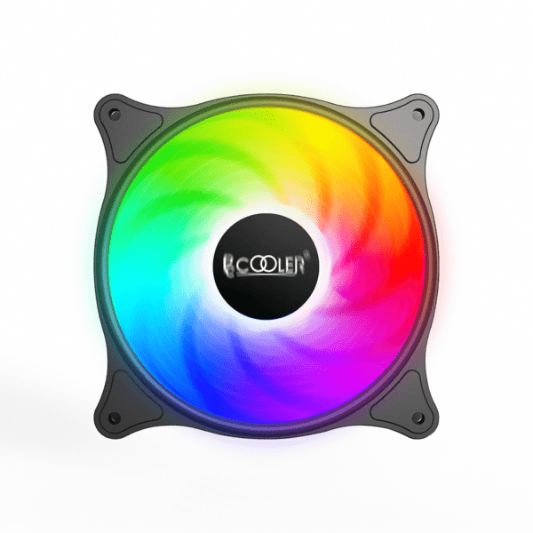 VENTILATOR PCCOOLER PC 120x120x25 mm, RGB LED, 3 PIN, Hydro Bearing, fixed LED RGB, 1 buc. in pachet „FX-120-3”