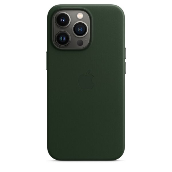 HUSA Smartphone Apple, pt iPhone 13 Pro, tip back cover (protectie spate) cu MagSafe, piele, MagSafe, verde, „mm1g3zm/a”