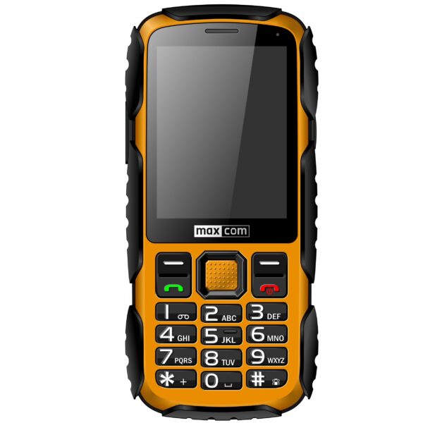 Telefon cu butoane, Maxcom, „MM920” ecran 2.8 inch, rez. camera 2 Mpix, 2G, OEM, acumulator 1400 mAh, galben, „MM920 Yellow” (timbru verde 0.55 lei)
