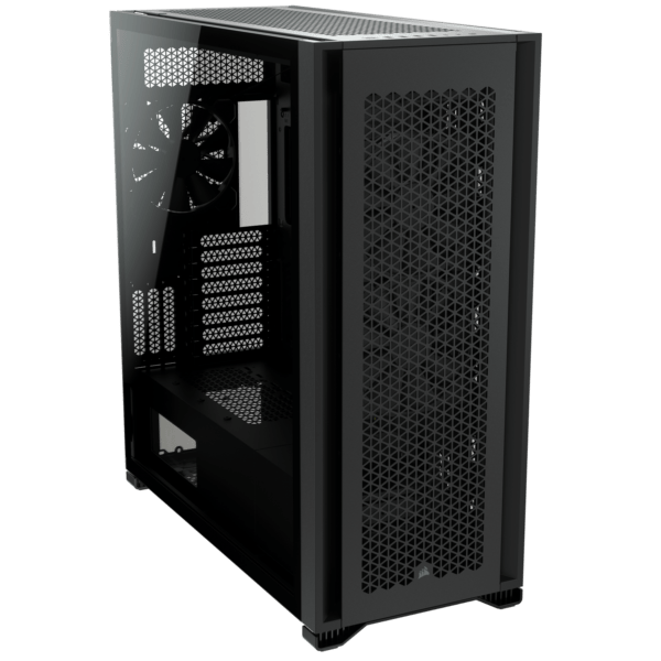 CARCASA CORSAIR Tower, ATX, „7000D AIRFLOW”, fara sursa, sticla securizata, fan x 3, USB 3.0 x 4, USB 3.1 Type-C x 1, Jack 3.5 mm x 1, mesh pt. filtrare praf, negru, „CC-9011218-WW” (timbru verde 0.24 lei)