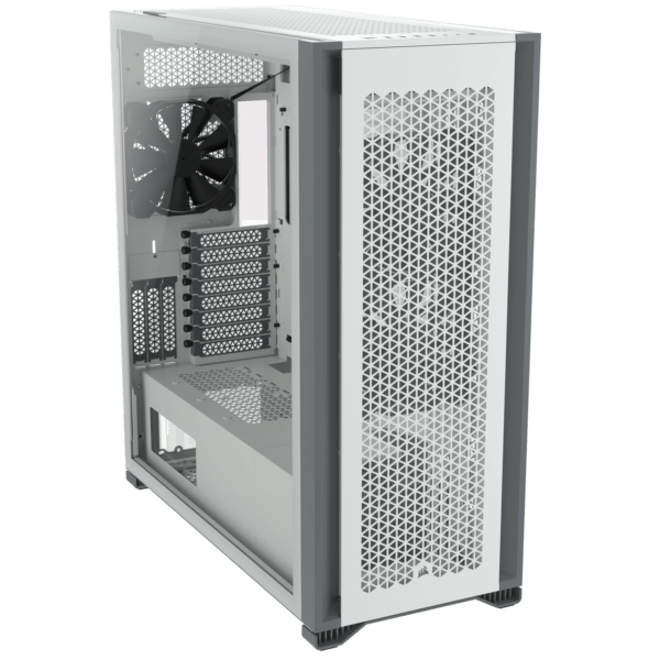 CARCASA CORSAIR Tower, ATX, „7000D AIRFLOW”, fara sursa, sticla securizata, fan x 3, USB 3.0 x 4, USB 3.1 Type-C x 1, Jack 3.5 mm x 1, mesh pt. filtrare praf, alb, „CC-9011219-WW” (timbru verde 0.24 lei)