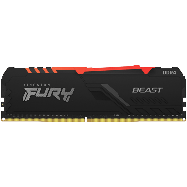 Memorie DDR Kingston DDR4 32 GB, frecventa 3600 MHz, 1 modul, radiator, iluminare RGB, „KF436C18BBA/32”