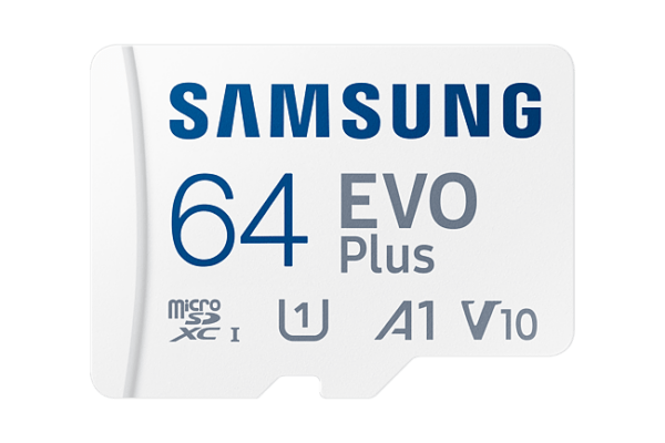 Card memorie Samsung MB-MC64KA/EU, Micro-SDXC, EVO Plus (2021), 64GB, „MB-MC64KA/EU”(timbru verde 0.03 lei)