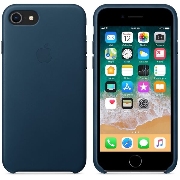 HUSA Smartphone Apple, pt iPhone 8 | iPhone 7, tip back cover (protectie spate), piele, ultrasubtire, albastru, „mqhf2zm/a”
