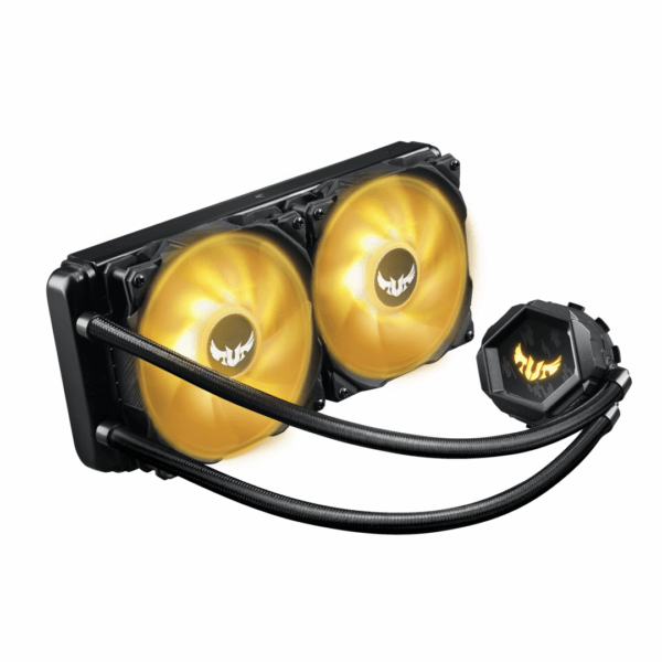 COOLER ASUS, „TUF Gaming LC 240”, skt. universal, racire cu lichid, fan 120 mm x 2, 2000 rpm, LED ARGB, „TUF LC 240 ARGB” (timbru verde 2.00 lei)