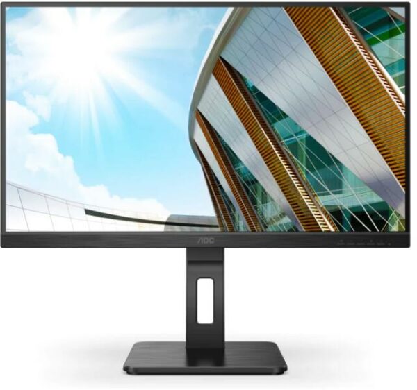 MONITOR AOC 27 inch, office, IPS, 4K UHD (3840 x 2160), Wide, 350 cd/mp, 4 ms, HDMI x 2 | DisplayPort, „U27P2CA” (timbru verde 7 lei)