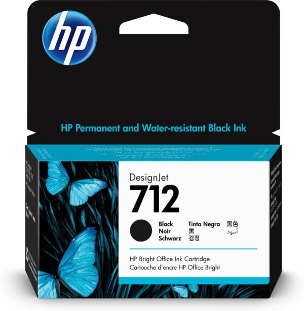 Cartus cerneala Original HP Black, nr.712, pentru Designjet T630 series, 38ml, (timbru verde 0.15 lei), „3ED70A”