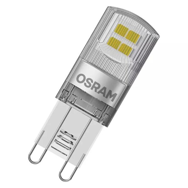 SET 2 becuri LED Osram, soclu G9, putere 1.9W, forma pin, lumina alb calda, alimentare 220 – 240 V, „000004058075449831” (timbru verde 0.9 lei)