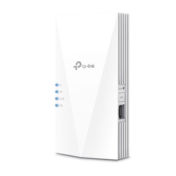 RANGE EXTENDER TP-LINK wireless AX1800, 1800Mbps, 1 port Gigabit, 2 antene interne, 2.4 / 5Ghz dual band, Wi-Fi 6, „RE600X” (timbru verde 2 lei)