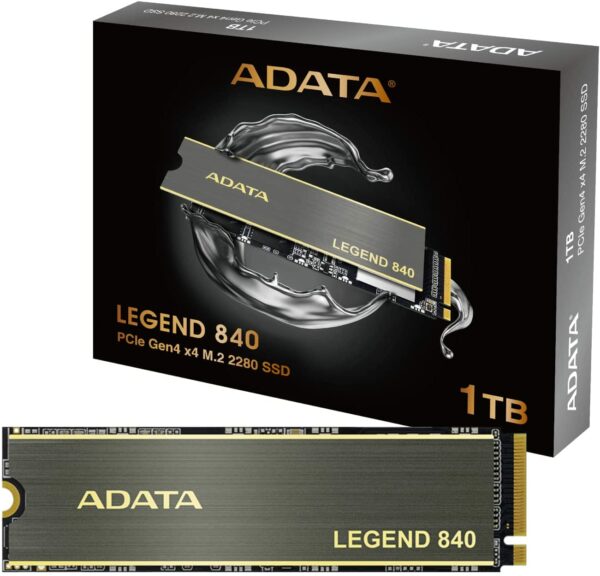 SAMPLE SSD ADATA, LEGEND 840, 1 TB, M.2, PCIe Gen4.0 x4, 3D TLC Nand, R/W: 5000/4750 MB/s, „S_ALEG-840-1TCS”