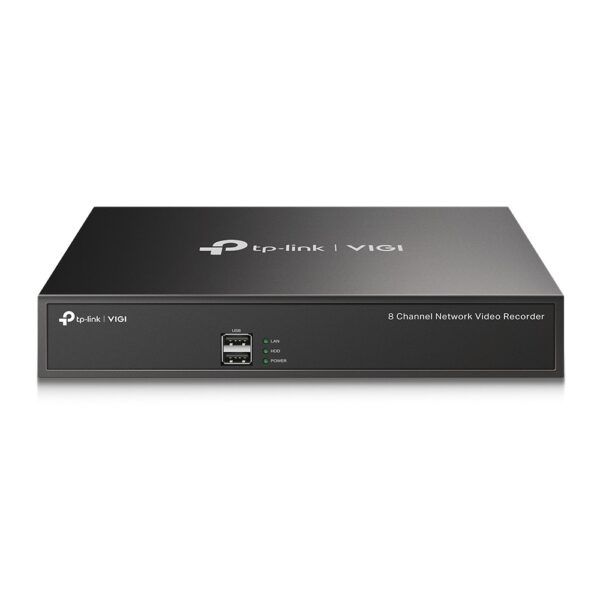 NVR TP-Link VIGI, 8 canale, capacitate max 10 TB, porturi HDMI | VGA | Retea RJ45 | 2 x USB 2.0, „VIGI NVR1008H” (timbru verde 2 lei)