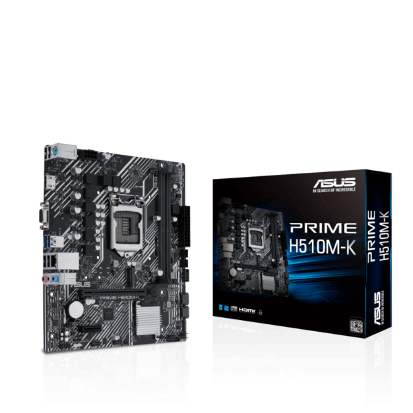 PLACA de BAZA Asus „PRIME H510M-K”, skt LGA 1200, mATX, Intel H510, 2 x DDR4, max. 64 GB, 4 x SATA, 1 x M.2, 7.1, „PRIME H510M-K”