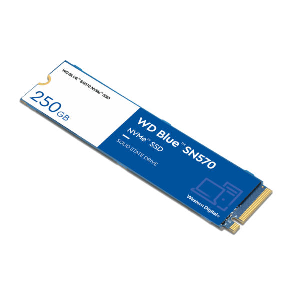 SSD WD Blue SN570, 250GB, M.2, PCIe Gen3.0 x4, R/W: 3300/1200 MB/s, „WDS250G3B0C”