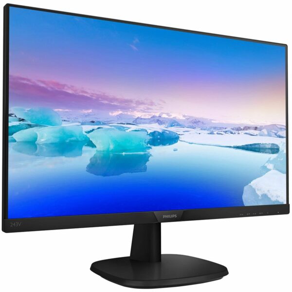 MONITOR Philips 23.8 inch, home | office, IPS, Full HD (1920 x 1080), Wide, 250 cd/mp, 4 ms, DisplayPort | VGA | HDMI, „243V7QJABF/00” (timbru verde 7 lei)