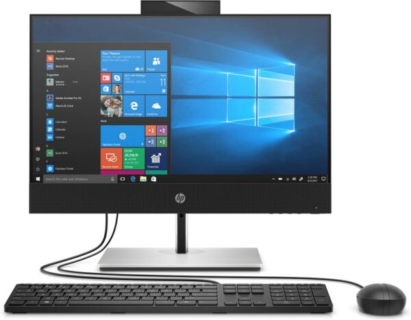 DESKTOP HP, „ProOne 600” All-in-one, 21.5 inch, CPU i5-10500, Intel UHD Graphics 630, memorie 8 GB, SSD 256 GB, tastatura si mouse, Windows 10 Pro, „277T5AW” (timbru verde 10 lei)