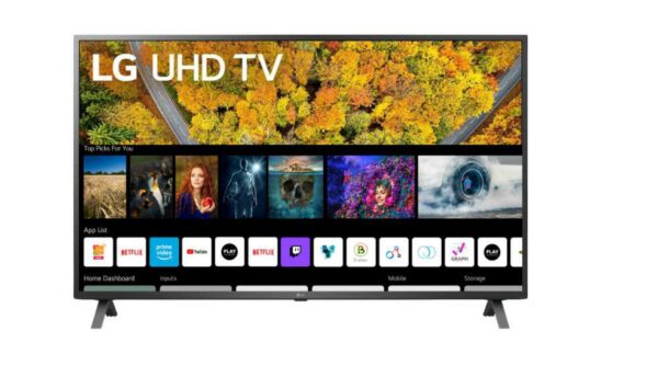 LED TV LG, 164 cm/ 65 inch, Smart TV | Internet TV, ecran plat, rezolutie 4K UHD 3840 x 2160, boxe 20 W, „65UP76703LB” (timbru verde 15 lei)