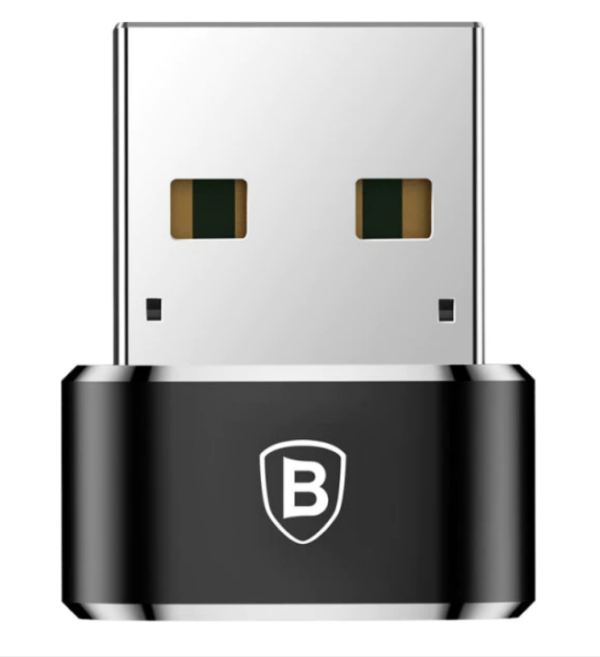 ADAPTOR Baseus Mini, USB 2.0(T) to USB Type-C(M), negru „CAAOTG-01” (timbru verde 0.18 lei) – 6953156263536