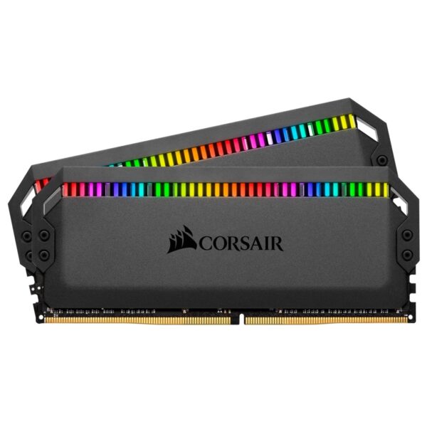Memorie DDR Corsair DDR4 16 GB, frecventa 3200 MHz, 8 GB x 2 module, radiator, iluminare RGB, „CMT16GX4M2Z3200C16”