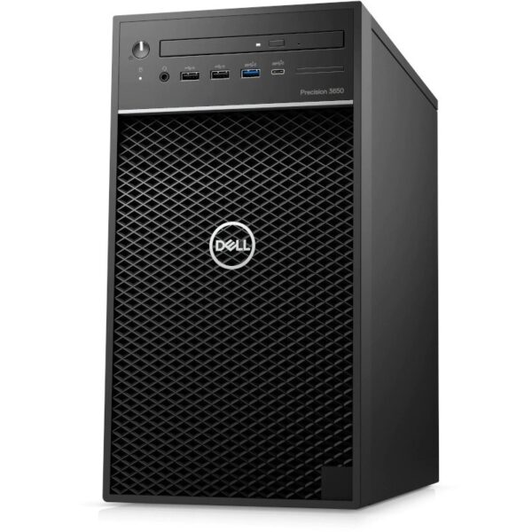 DESKTOP DELL, „Precision 3650” Tower, CPU i9-11900K, NVIDIA Quadro RTX 4000, memorie 16 GB, SSD 512 GB, HDD 2 TB, unitate optica, tastatura si mouse, Linux, „DP3650I9165122UB” (timbru verde 7 lei)